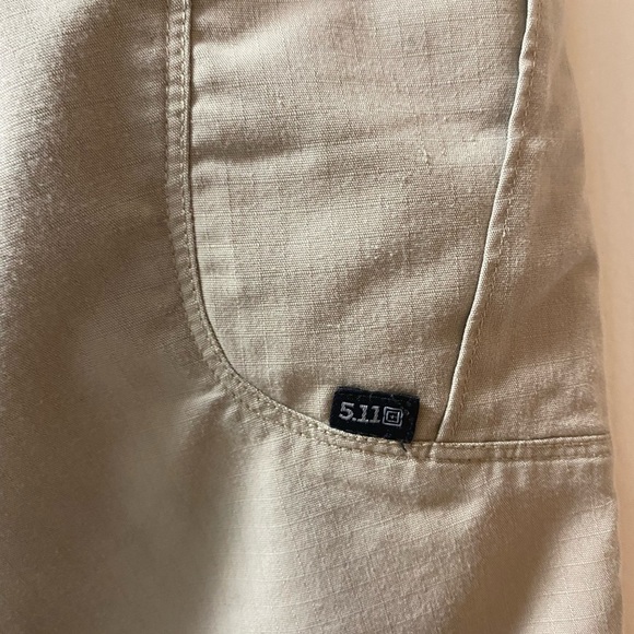 511 Tactical Pants Mens 32x34 Beige Cargo Workwear Uniform Double Knee Like New - Picture 2 of 5